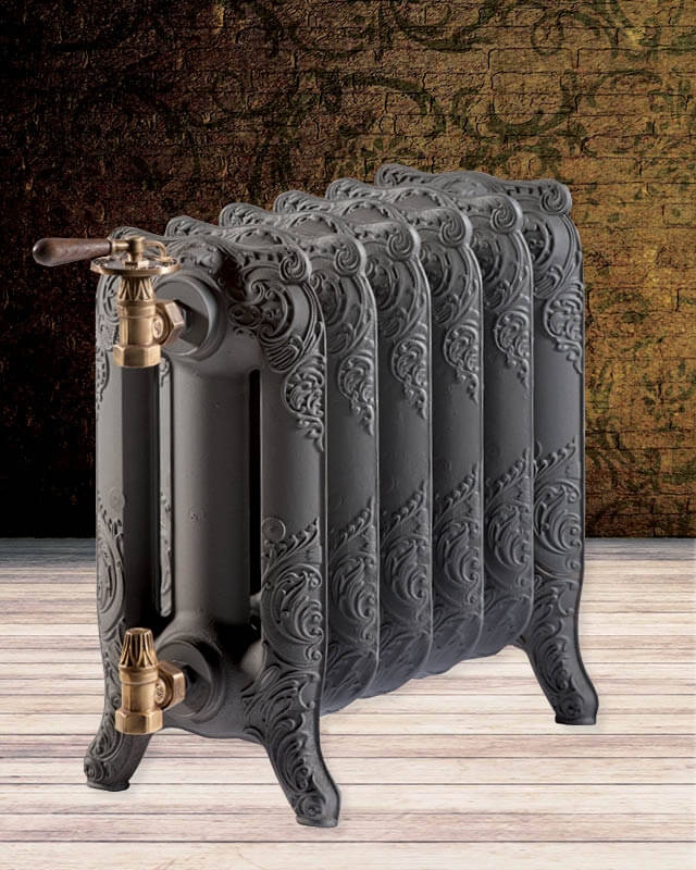DRL gietijzeren decoratieradiator met klassieke kraan