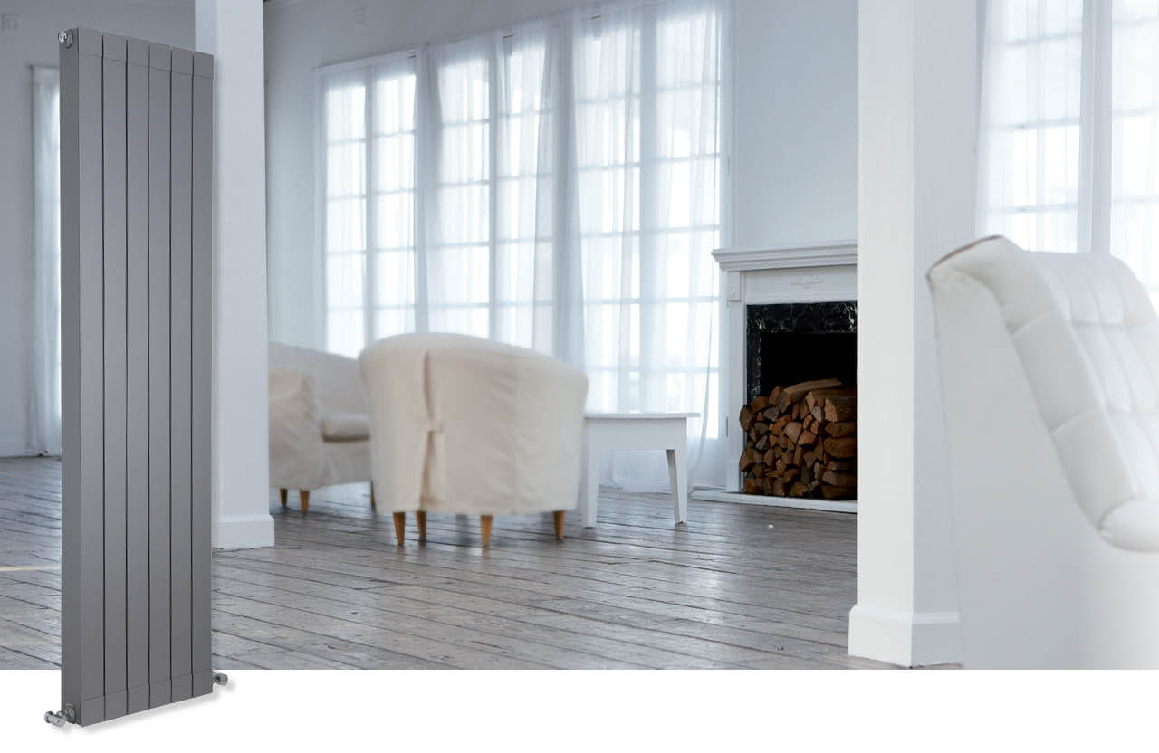 DRL Oscar de Luxe radiator in lichte leefruimte