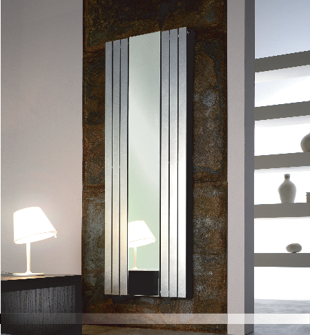 DRL Rosy designradiator met geïntegreerde spiegel