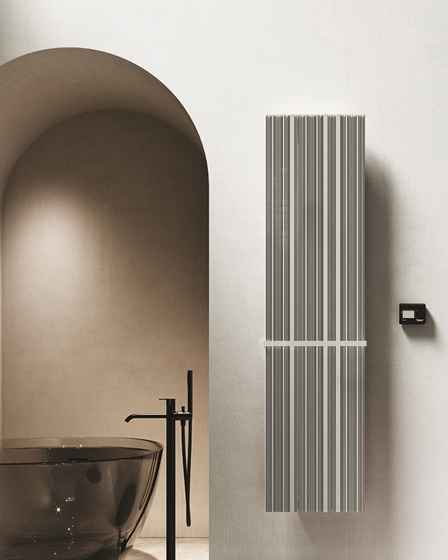 DRL Tessuto designradiator met textielstructuur